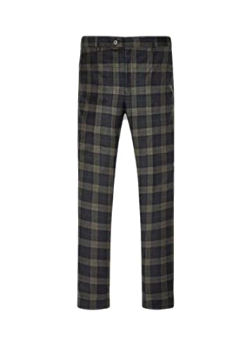 Hackett London Mens Plaid Flannel Pants, 878brown, 36W/32L von Hackett London