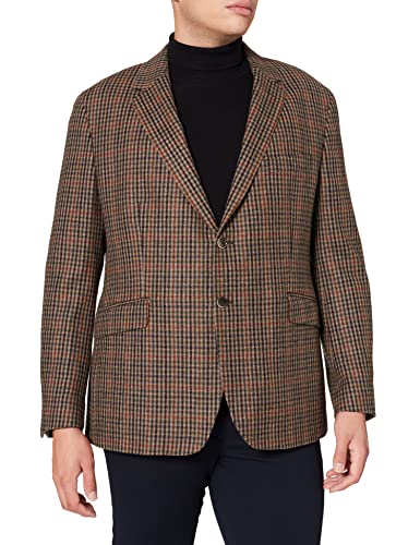 HACKETT LONDON Mens Wl Gunclub Overchk Jacket, 8DIBROWN/Green, 44W/30L von Hackett London