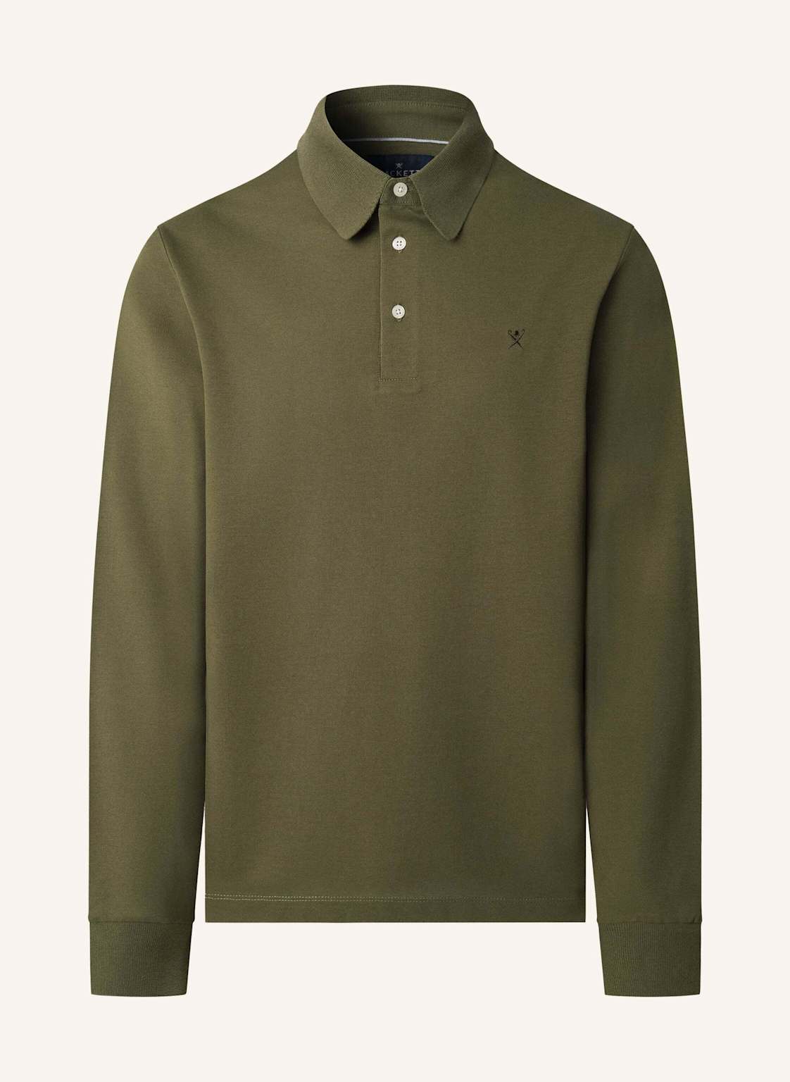 Hackett London Poloshirt Fashioned Collar Ls gruen von Hackett London