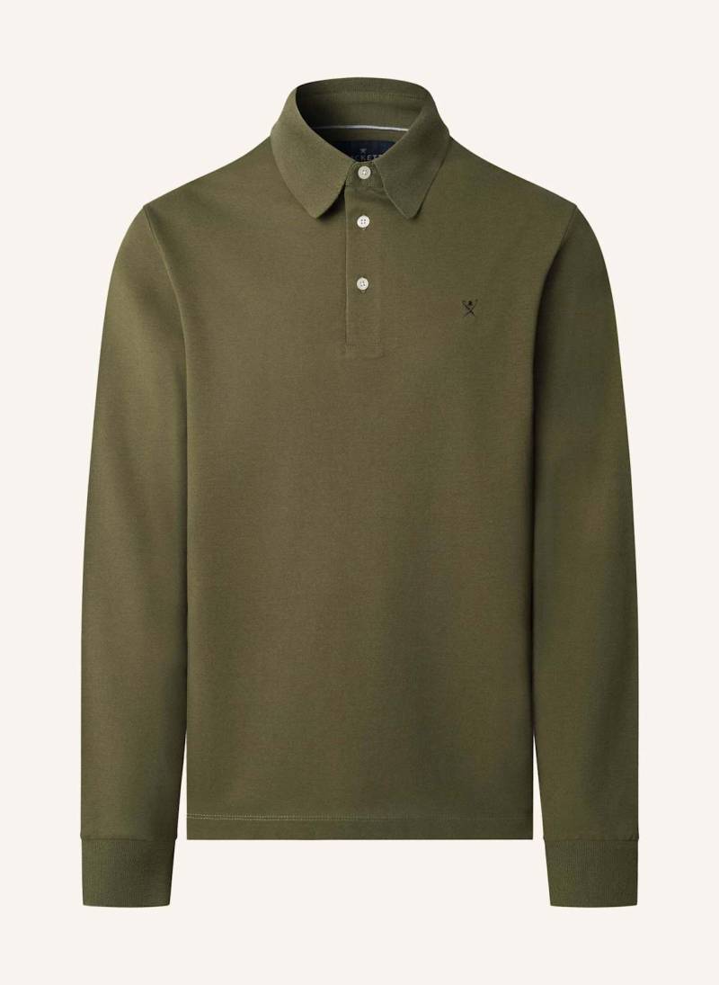 Hackett London Poloshirt Fashioned Collar Ls gruen von Hackett London