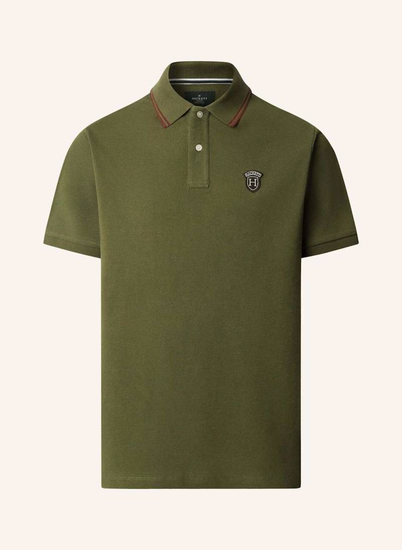 Hackett London Poloshirt Heritage Badge Polo gruen von Hackett London