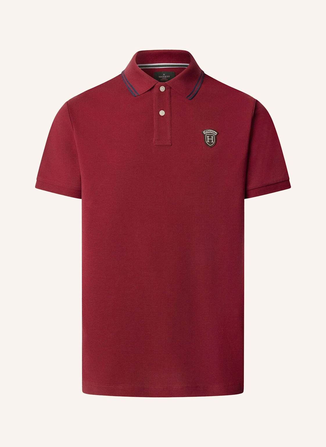 Hackett London Poloshirt Heritage Badge Polo rot von Hackett London