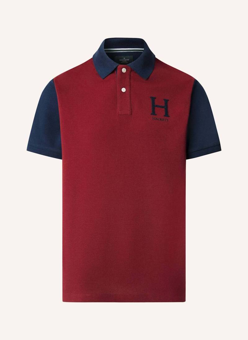 Hackett London Poloshirt Heritage Peaks Multi rot von Hackett London