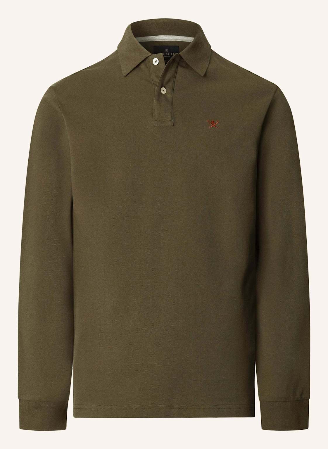 Hackett London Poloshirt Slim Fit Logo Ls gruen von Hackett London