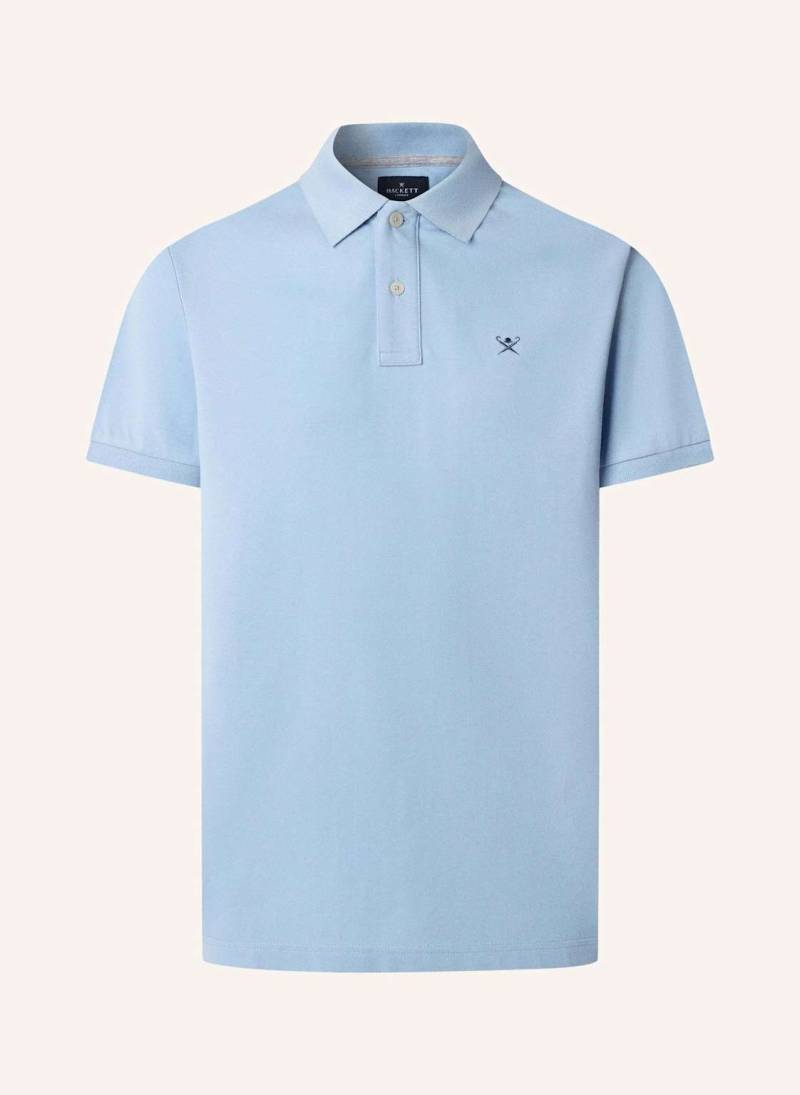 Hackett London Poloshirt Slim Fit Logo blau von Hackett London