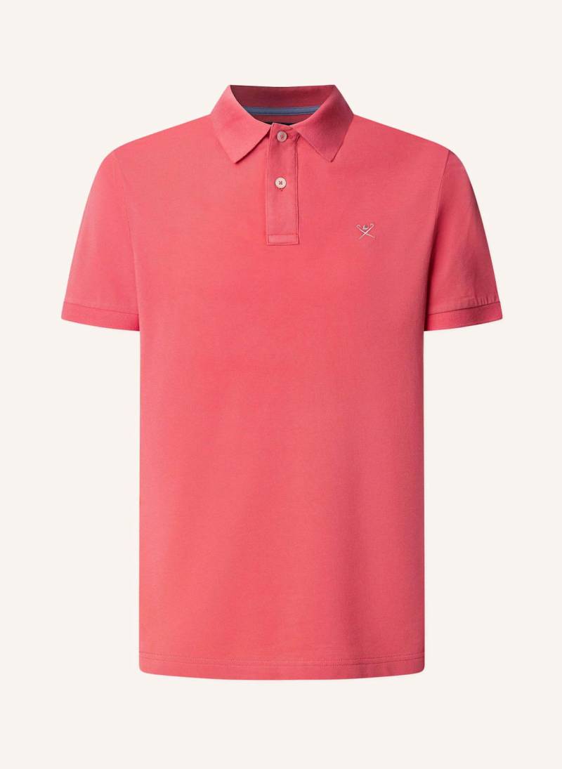 Hackett London Poloshirt Slim Fit Logo rot von Hackett London