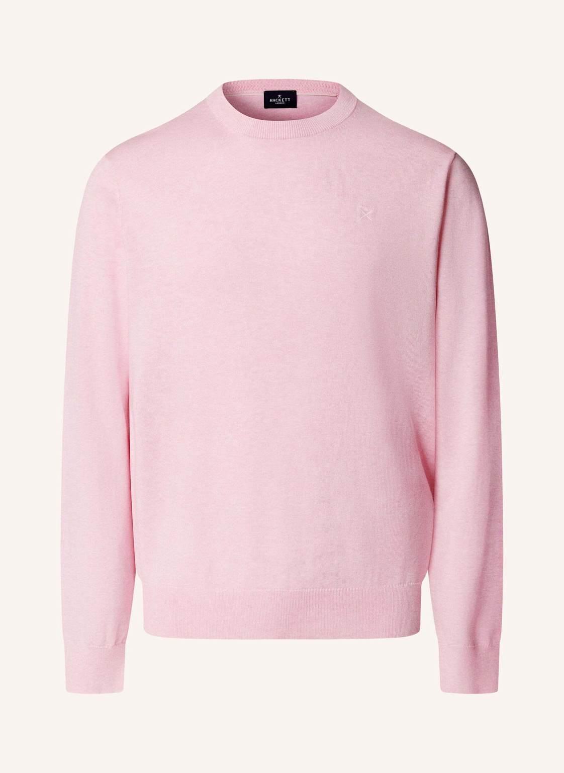 Hackett London Pullover Cotton Silk Crew pink von Hackett London