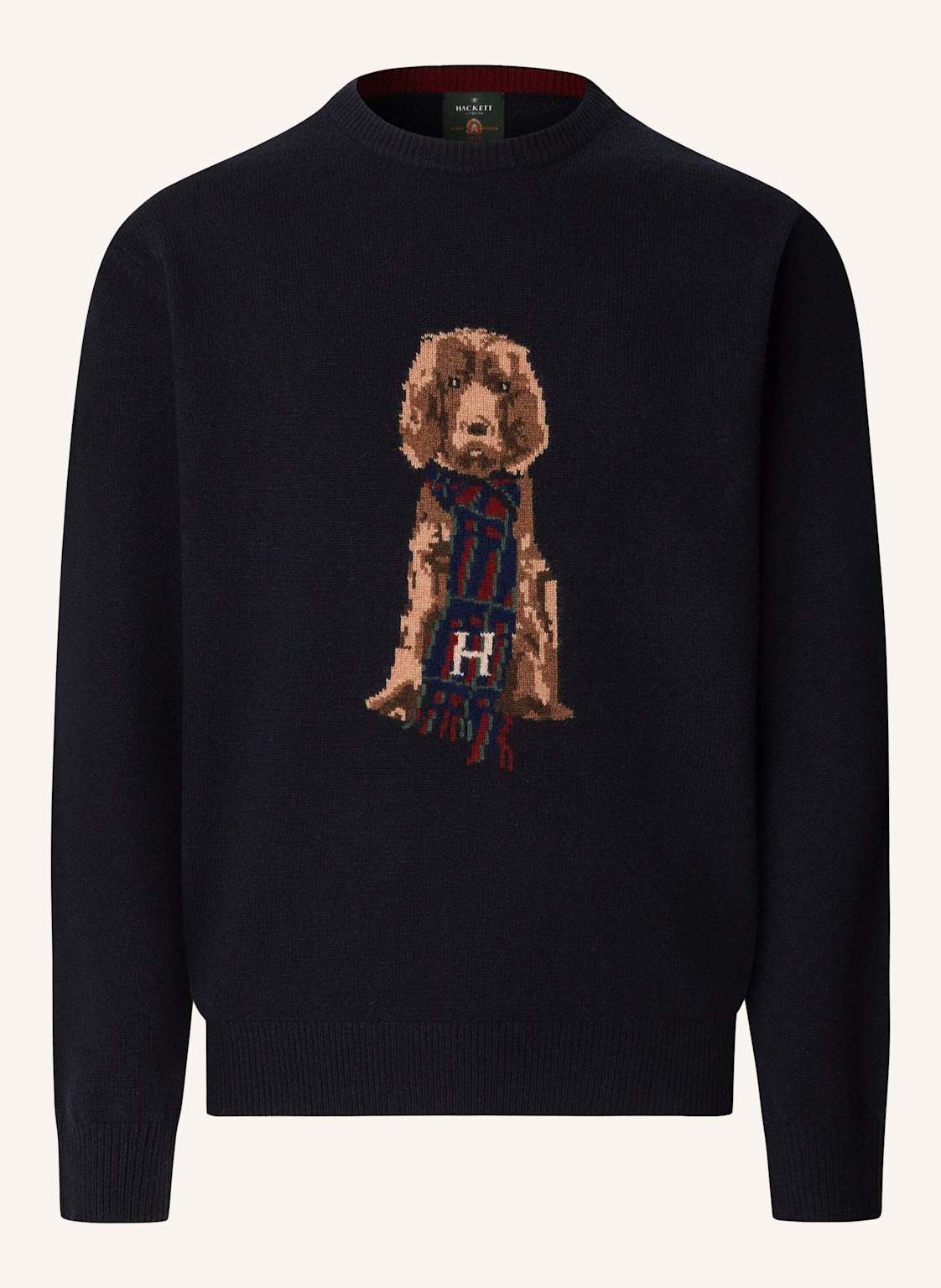 Hackett London Pullover Harry Knit Crew blau von Hackett London