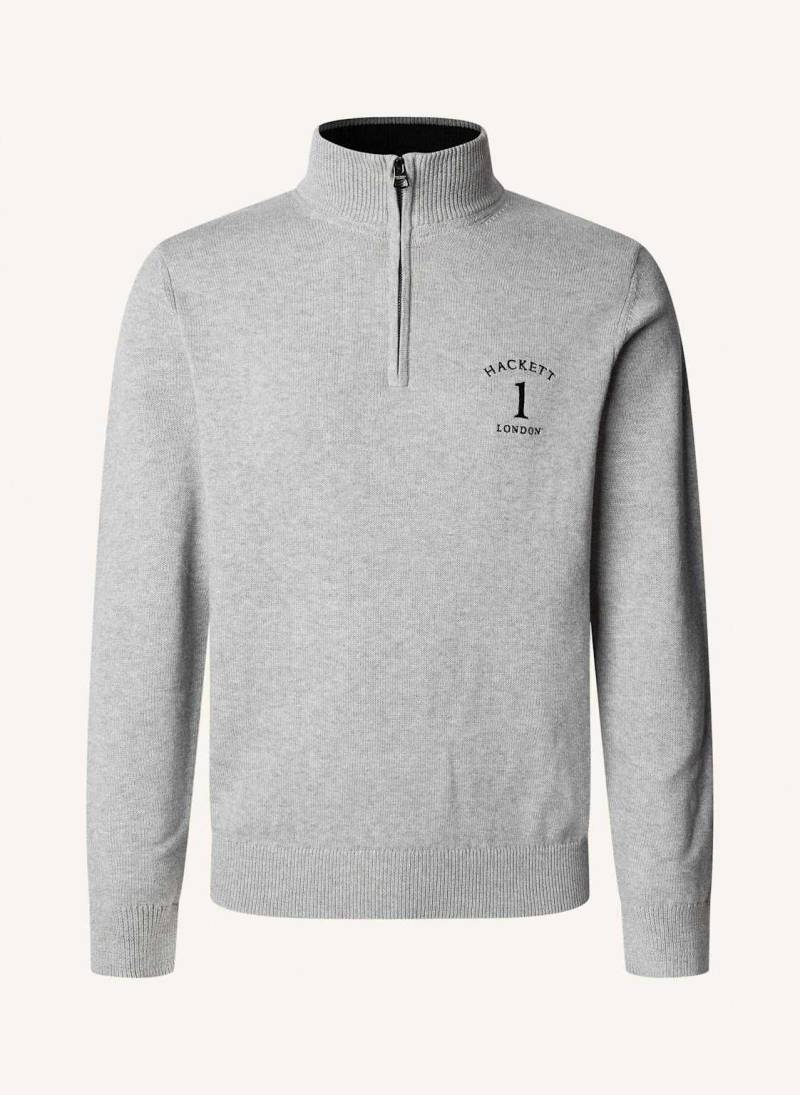 Hackett London Pullover Heritage No.1 Hzip grau von Hackett London