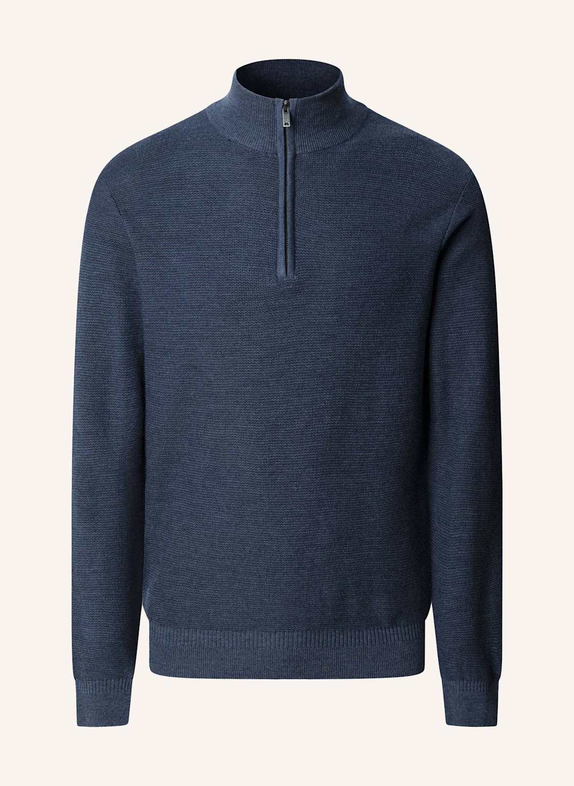 Hackett London Pullover Honeycomb Stitch Hzip blau von Hackett London