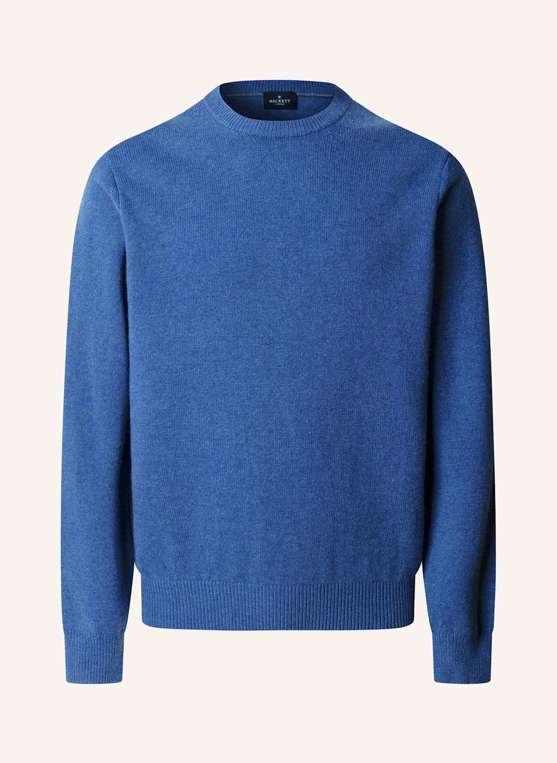 Hackett London Pullover Lambswool Crew blau von Hackett London