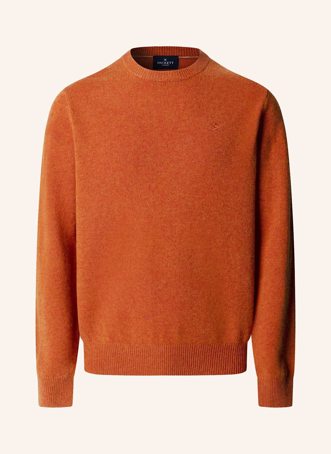 Hackett London Pullover Lambswool Crew orange von Hackett London