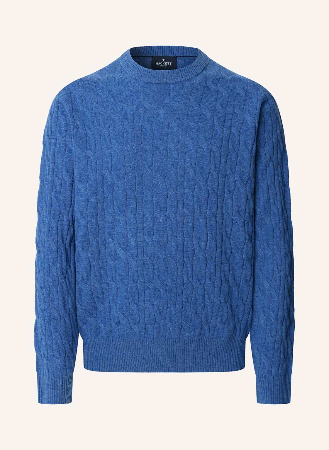 Hackett London Pullover Lw Cable Crew blau von Hackett London