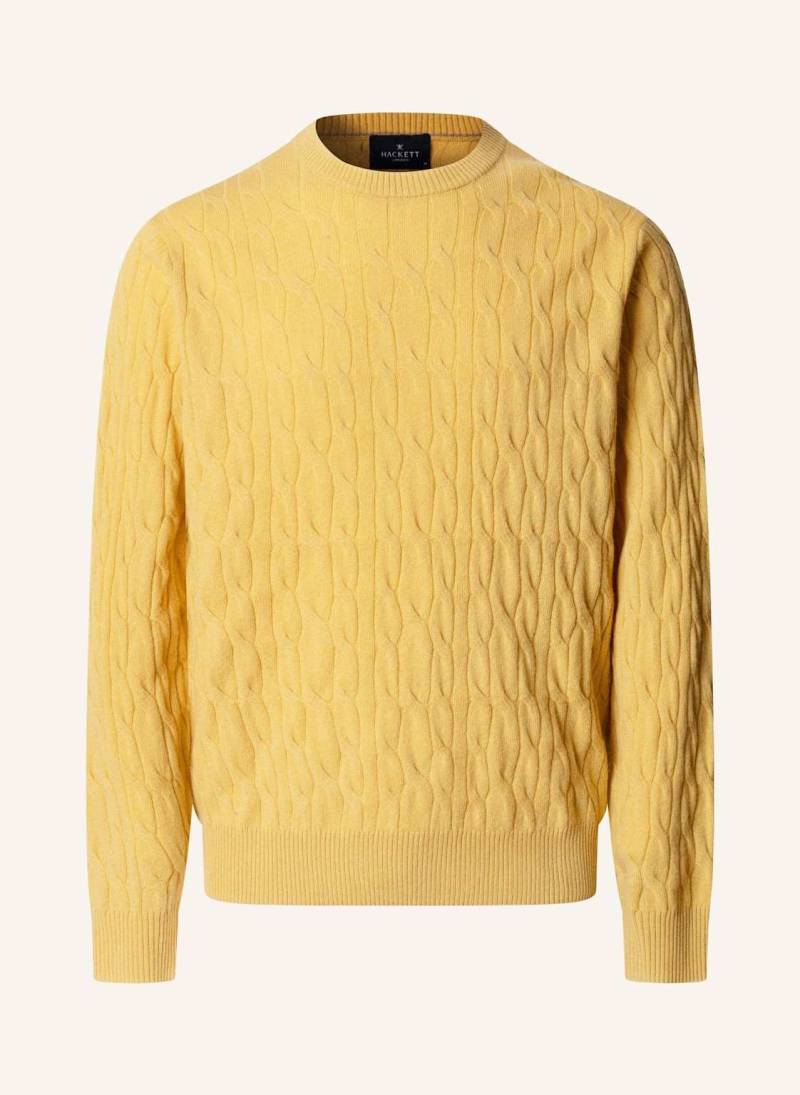 Hackett London Pullover Lw Cable Crew gelb von Hackett London