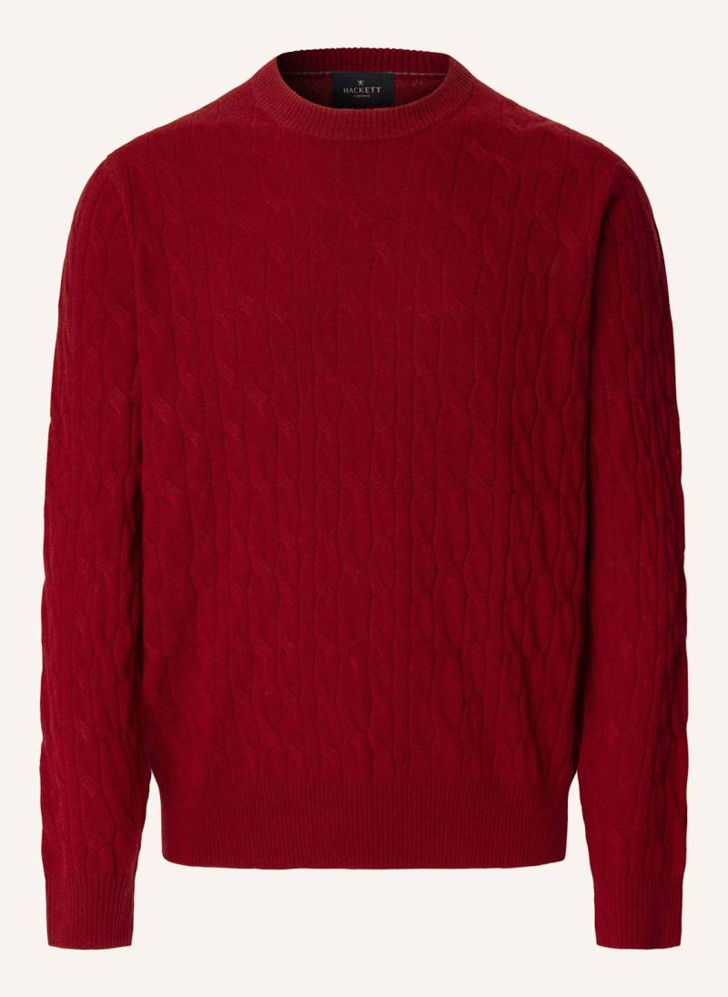 Hackett London Pullover Lw Cable Crew rot von Hackett London