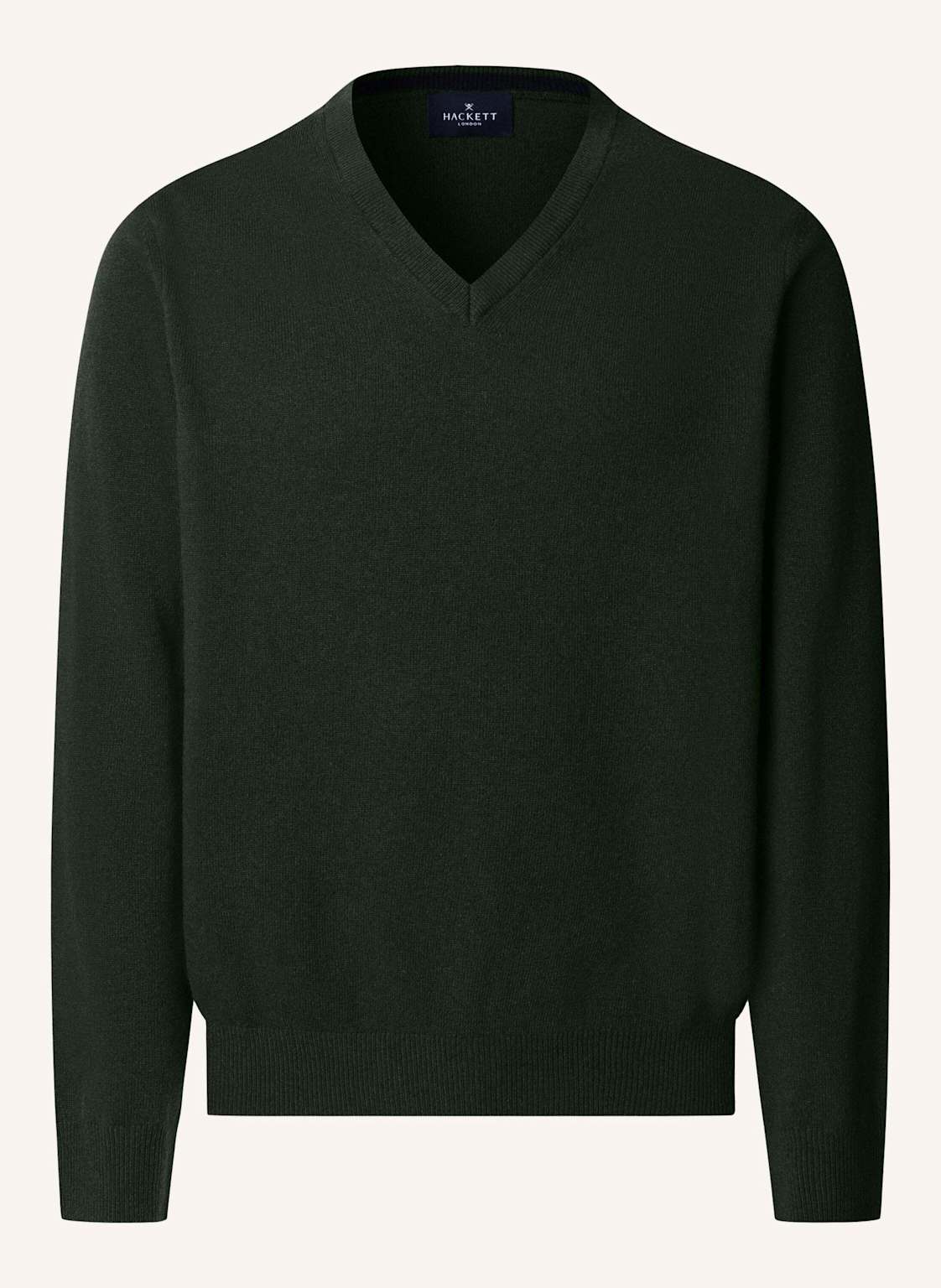 Hackett London Pullover Merino Cash Mix V gruen von Hackett London