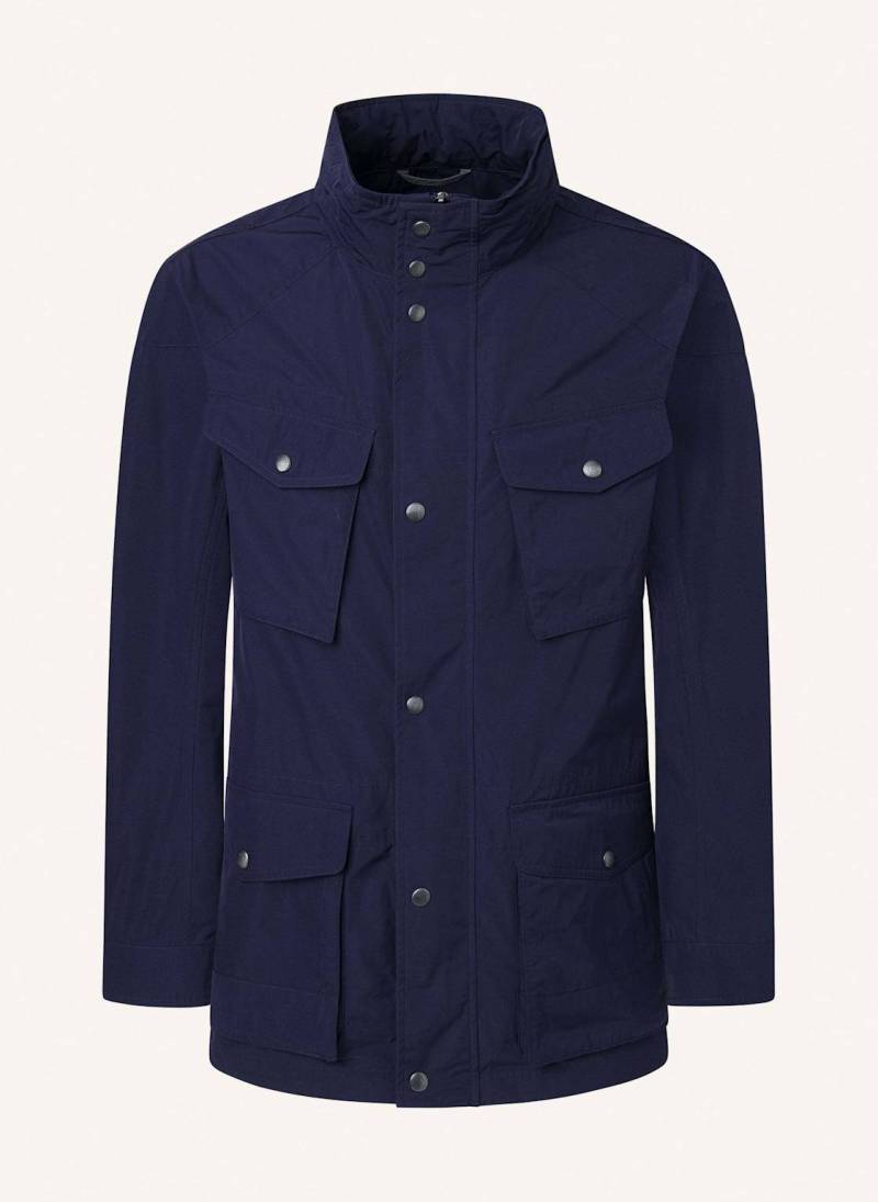 Hackett London Regenjacke Unlined Velospeed blau von Hackett London