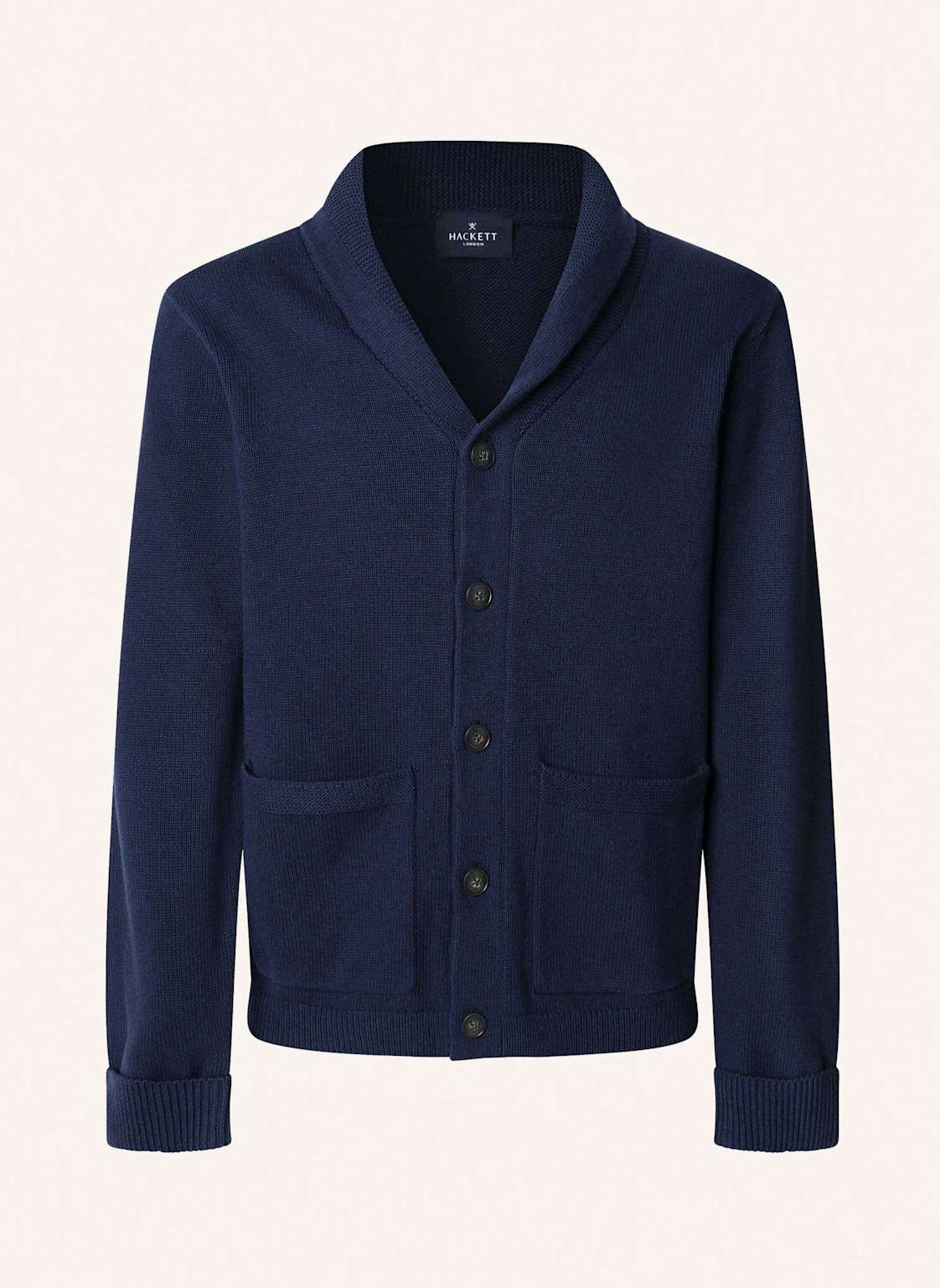 Hackett London Strickjacken Cardigan Cot Lin Shawl Cardi blau Hackett London Strickjacken Cardigan Cot Lin Shawl Cardi blau von Hackett London
