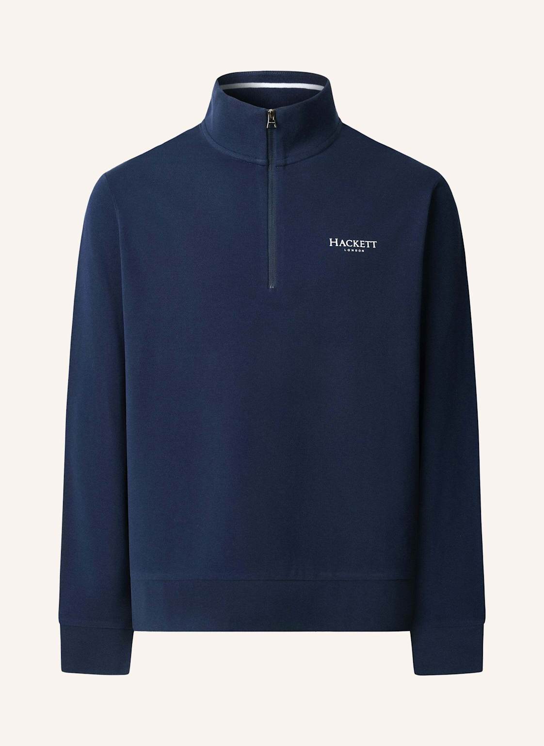 Hackett London Sweatshirt Heritage Ess Pique Hz blau von Hackett London