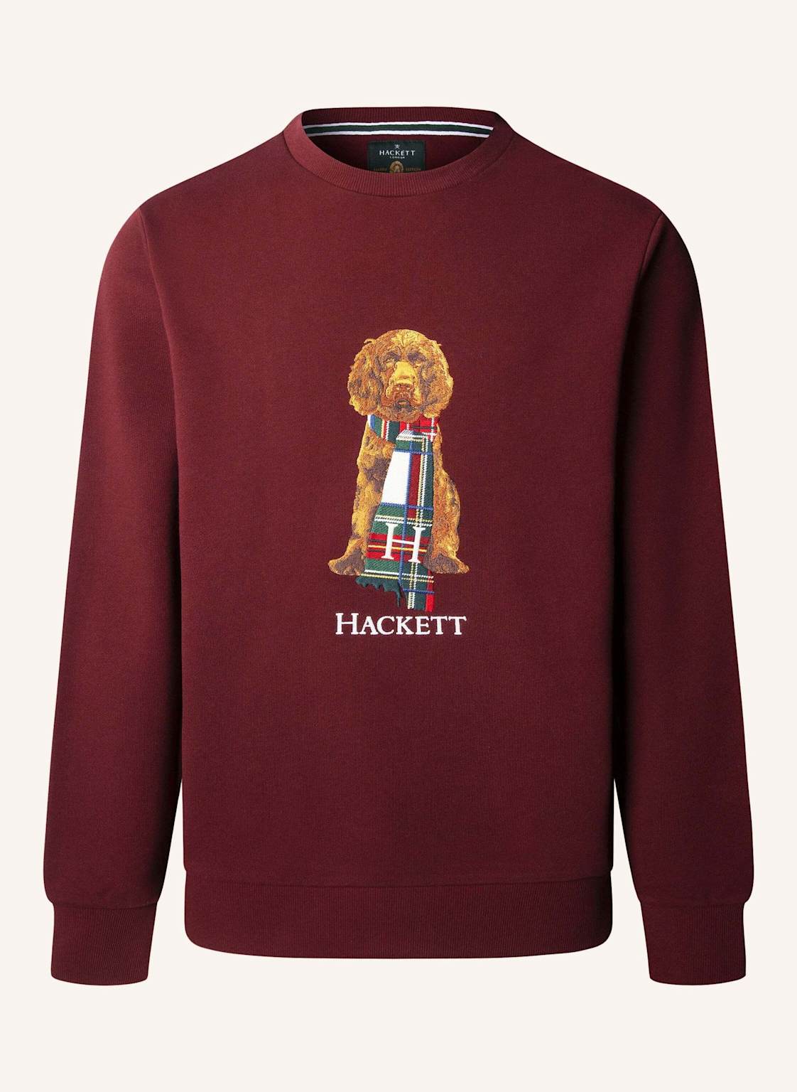 Hackett London Sweatshirt Heritage Harry Crew rot von Hackett London