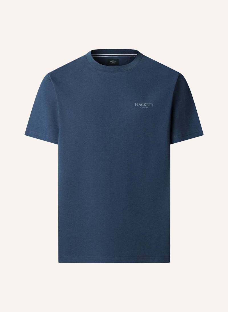 Hackett London T-Shirt Heritage Ess Small Lgo blau von Hackett London