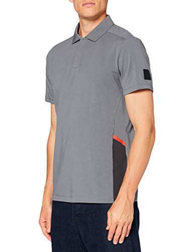 Hackett Mens AMR PRO MESH Polo Shirt, 9KESHADE Grey, XL von Hackett London