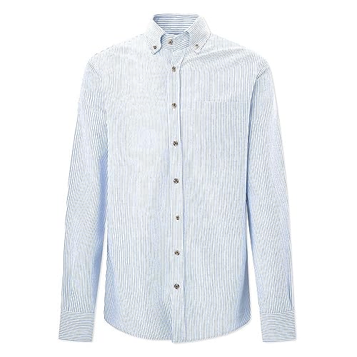 Hackett Oxford Stripe Long Sleeve Shirt S von Hackett London