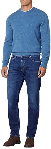 Hackett London Herren Selvage Waschung Jeans, Blau (Lt Denim), 36 W / 32 L von Hackett London
