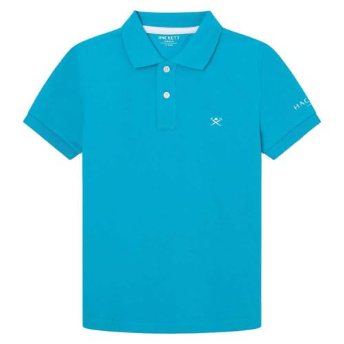 Hackett London Herren Small Logo Polo, Blue (Peacock), 7 Years von Hackett London