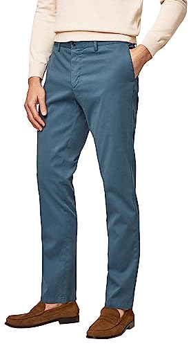 Hackett London Herren Texture Chino Hose, Teal, 30W/32L von Hackett London