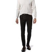 HACKETT Herren Bundfaltenhose braun meliert Slim Fit von Hackett