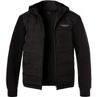 HACKETT Herren Jacke schwarz Baumwolle unifarben von Hackett