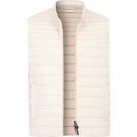 HACKETT Herren Steppweste beige Mikrofaser unifarben von Hackett