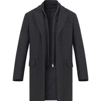 HACKETT Herren Mantel grau unifarben von Hackett