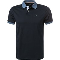 HACKETT Herren Polo-Shirt blau Baumwoll-Jersey von Hackett