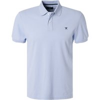 HACKETT Herren Polo-Shirt blau Baumwoll-Piqué von Hackett