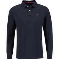 HACKETT Herren Polo-Shirt blau Baumwoll-Piqué von Hackett