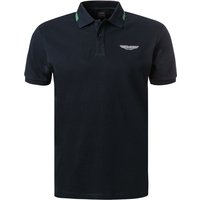 HACKETT Herren Polo-Shirt blau Baumwoll-Piqué von Hackett