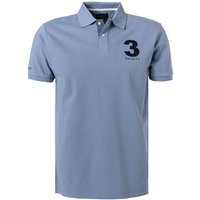 HACKETT Herren Polo-Shirt blau Baumwoll-Piqué von Hackett