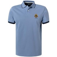 HACKETT Herren Polo-Shirt blau Baumwoll-Piqué von Hackett