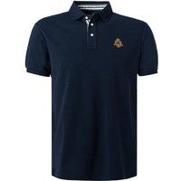 HACKETT Herren Polo-Shirt blau Baumwoll-Piqué von Hackett