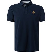 HACKETT Herren Polo-Shirt blau Baumwoll-Piqué von Hackett