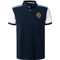 HACKETT Herren Polo-Shirt blau Baumwoll-Piqué von Hackett