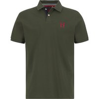 HACKETT Herren Polo-Shirt grün Baumwoll-Piqué von Hackett
