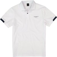 HACKETT Herren Polo-Shirt weiß Baumwoll-Jersey von Hackett