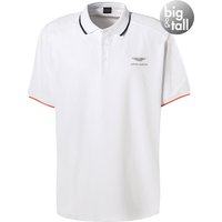 HACKETT Herren Polo-Shirt weiß Baumwoll-Piqué von Hackett