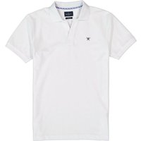 HACKETT Herren Polo-Shirt Weiß Baumwoll-Piqué von Hackett