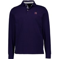 HACKETT Herren Polo-Shirt blau Baumwoll-Piqué von Hackett