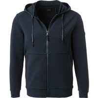 HACKETT Herren Sweatjacke blau Baumwolle unifarben von Hackett