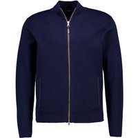 HACKETT Herren Cardigan blau Merinowolle unifarben von Hackett